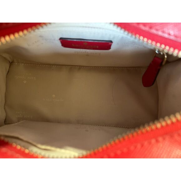 Kate Spade New York Madison Red Satchel Crossbody Small NWOT - Picture 4 of 11
